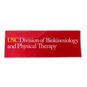USC Trojans Cardinal School of Biokinesiology and Physical Therapy Decal